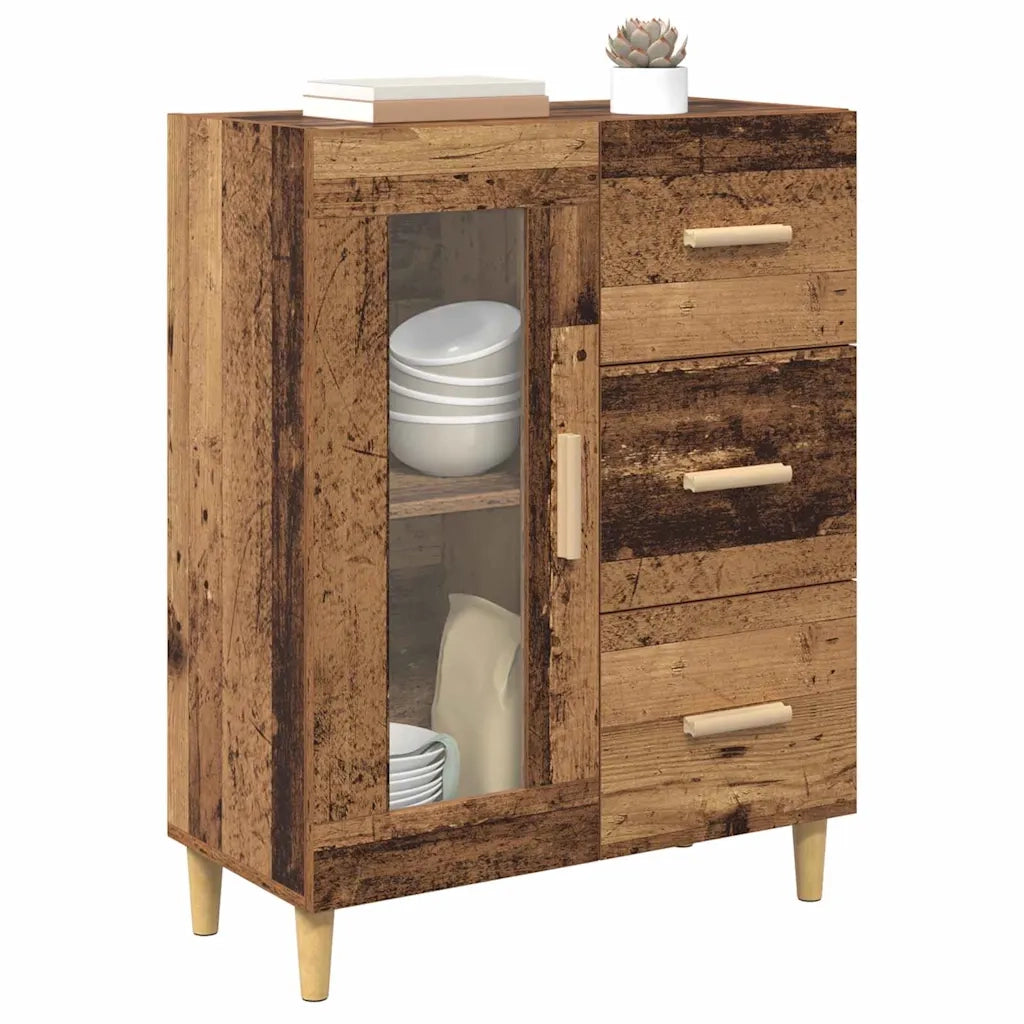 Credenza-Buffet-Armadio da cucina Legno vecchio 69,5 x 34 x 90 cm Legno multistrato 811247
