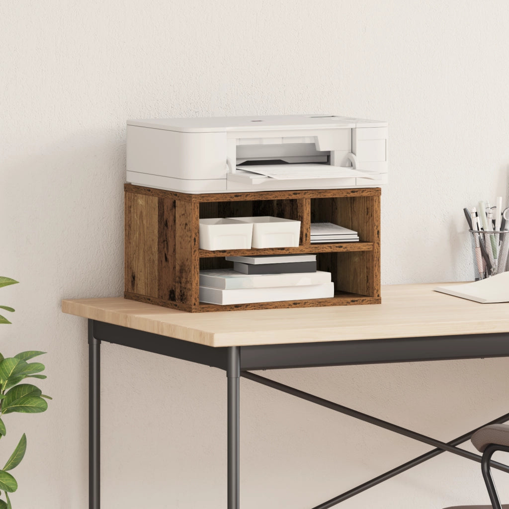 Supporto per stampante  in legno vecchio 40x32x22,5 cm in legno ingegnerizzato