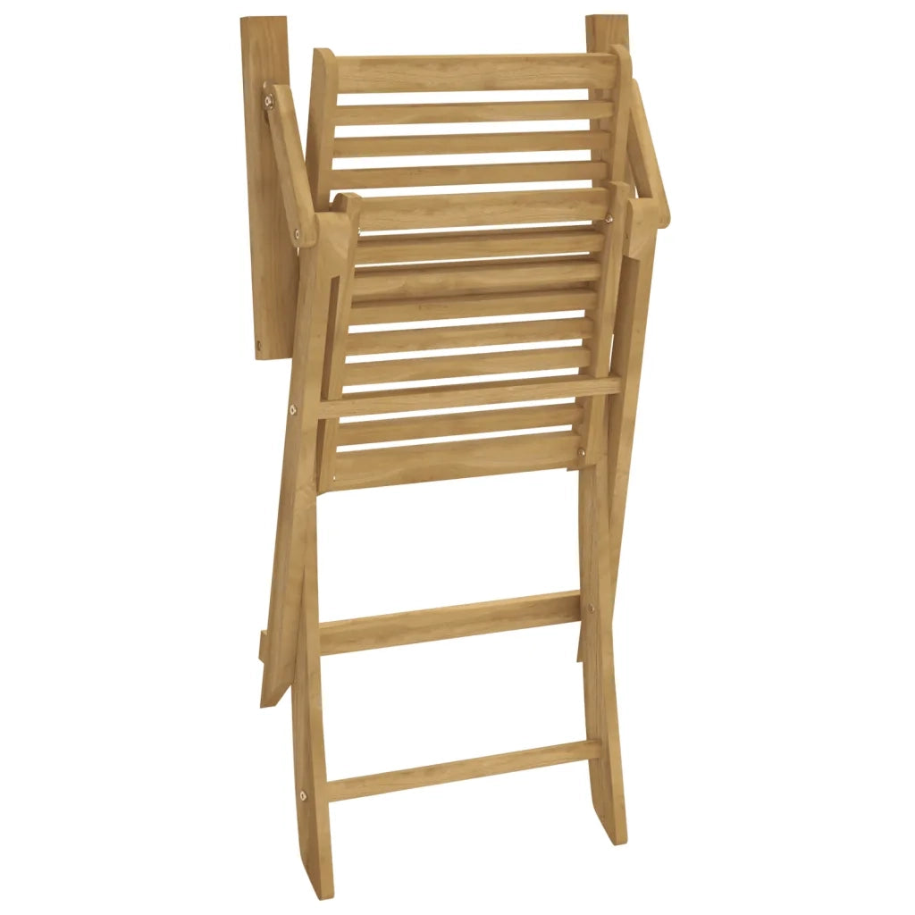Sedie Giardino Pieghevoli 2pz 54,5x61,5x86,5 cm Massello Acacia 365737