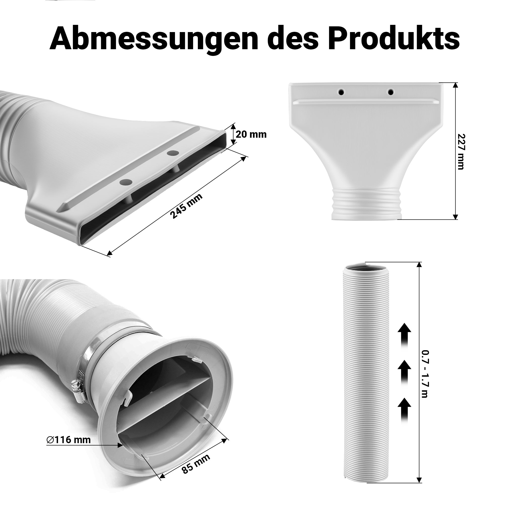 Accessorio airbrush Tubo dell’aria di scarico per cabina di aspirazione aerografo