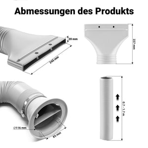 Accessorio airbrush Tubo dell’aria di scarico per cabina di aspirazione aerografo
