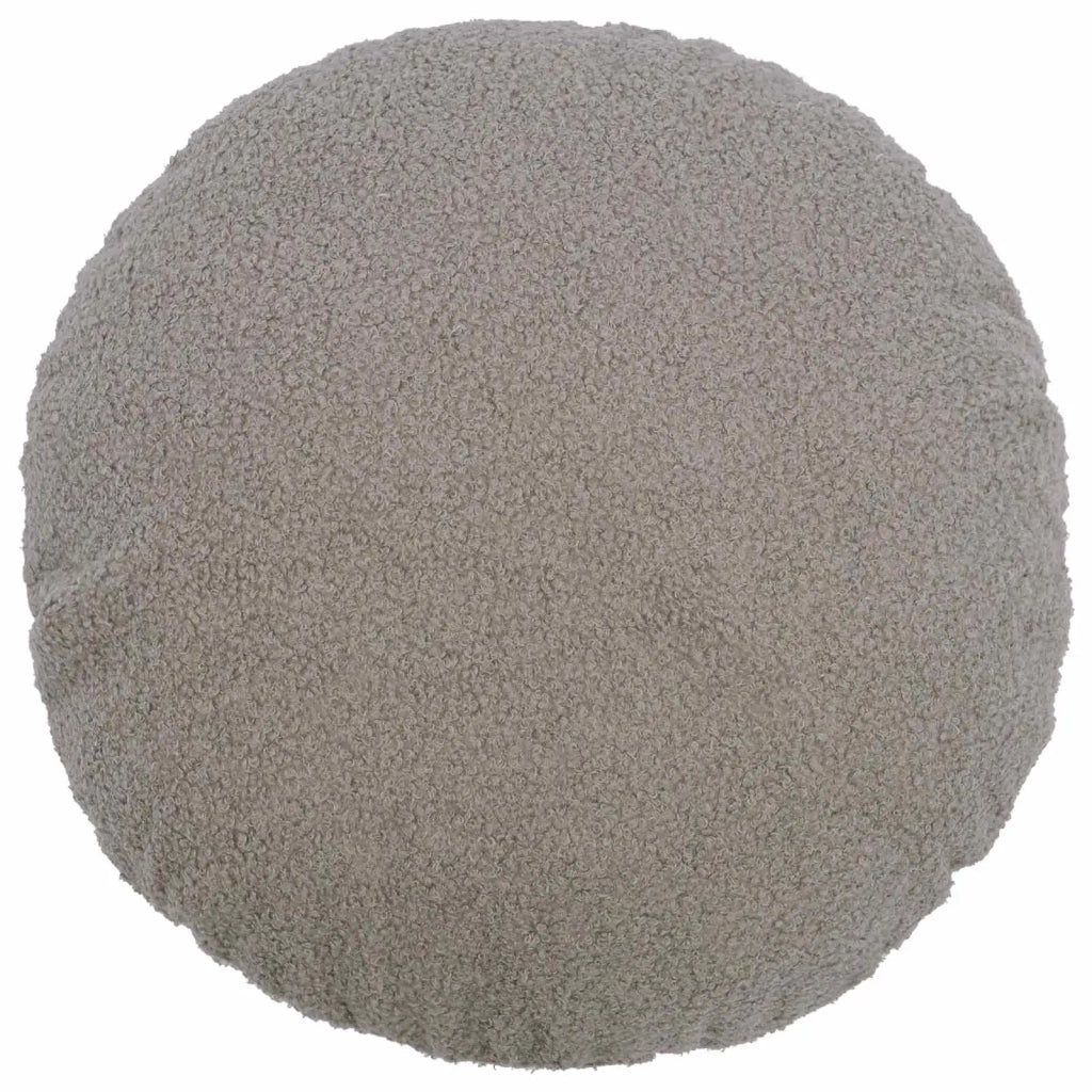 Federa 2 pcs HEERLEN Grigio Chiaro Ø 60 cm Bouclé 922941