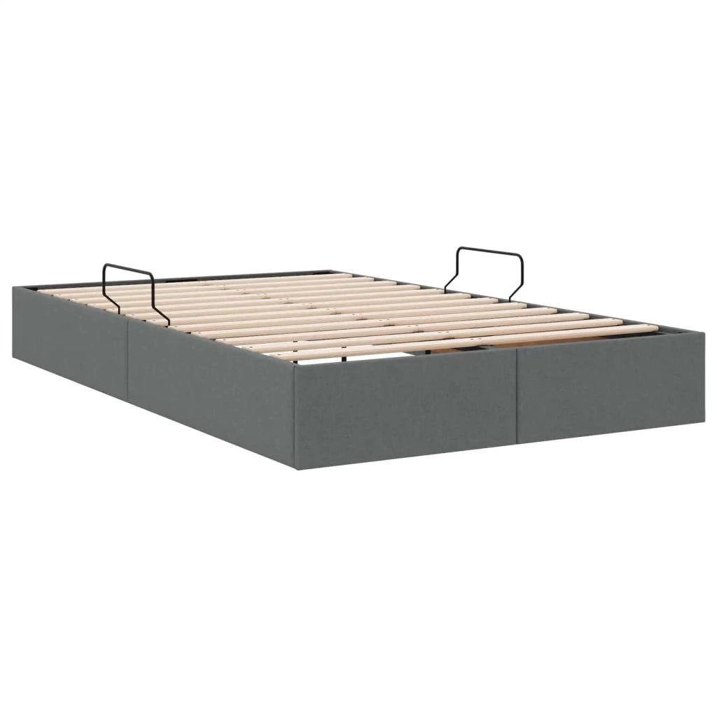 Letto ottomano Grigio scuro 120 x 200 cm Tessuto 3442815