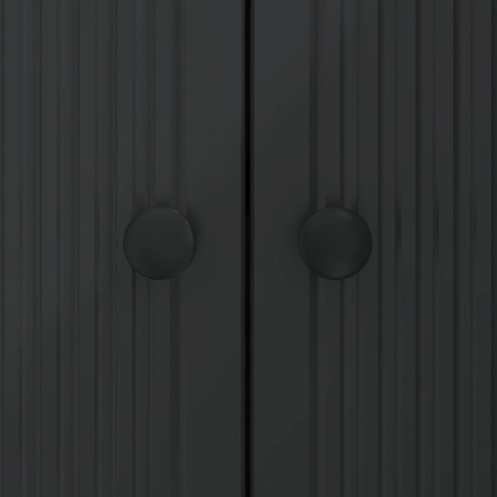 Credenza Nero 89 x 34,5 x 80 cm Legno ingegnerizzato 893956