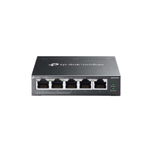 Tp-link omada es205gp switch di rete gestito gigabit ethernet (10/100/1000) supporto power over ethernet (poe) nero