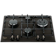Piano Cottura A Gas Hotpoint Ariston PCN 640 T (AN) R /HA 4 Fuochi (L59xP51) F154763 Nero