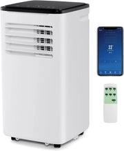 Condizionatore Portatile con Evacuazione 7000 BTU, Climatizzatore Portatile 4 in 1 Ventilatore & Deumidificatore & Raffreddatore & Riscaldamento, Timer 24H, 3 Modalità di Controllo Intelligente