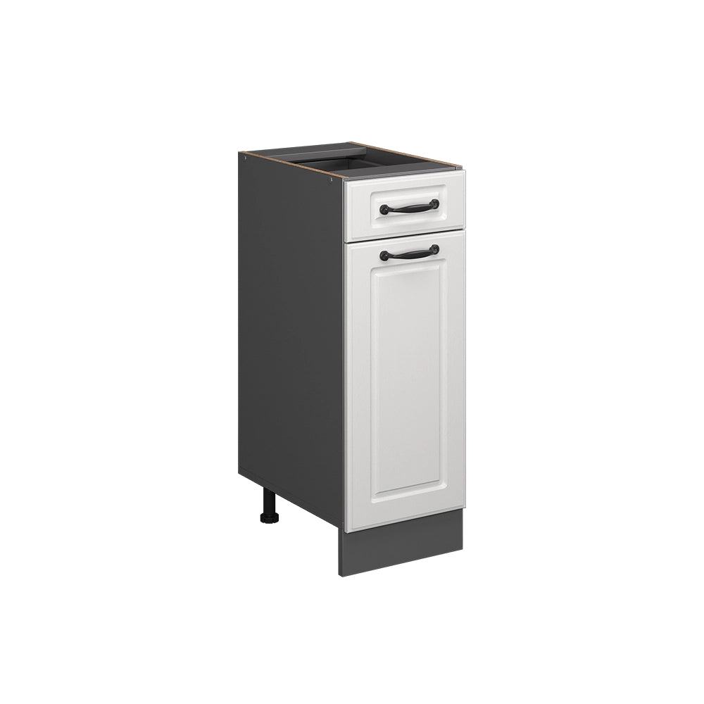 Vicco Mobiletto base per cucina Bianco casa di campagna 30 cm senza piano di lavoro