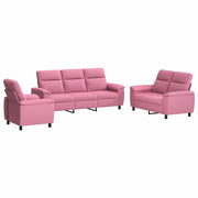 Set di divani 3 pcs Rosa Tessuto 3430678