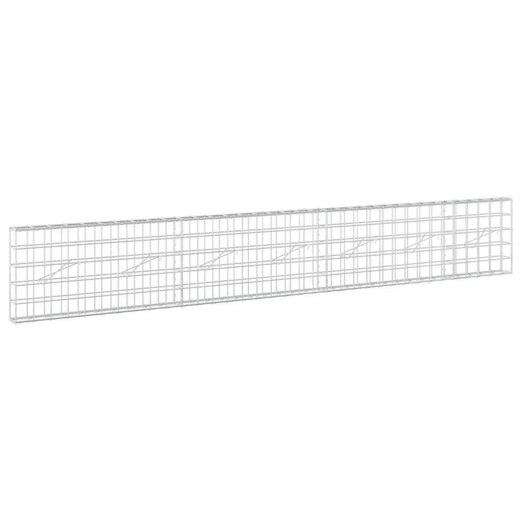 Gabione con filo da 5 mm e rete 10x10 cm 350x10x50 cm 3464905