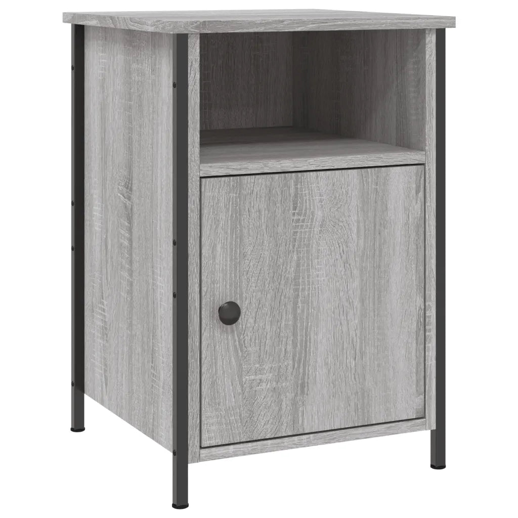 Comodino-Tavolino da notte Grigio Sonoma 40x42x60 cm in Legno Multistrato 214231