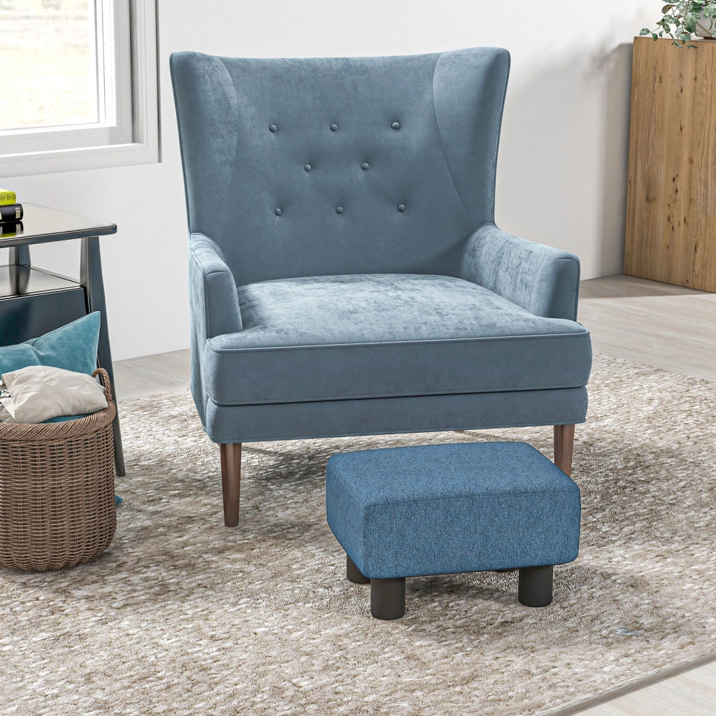 Pouf ¨C zephmum ¨C blu scuro 40x30x24 cm