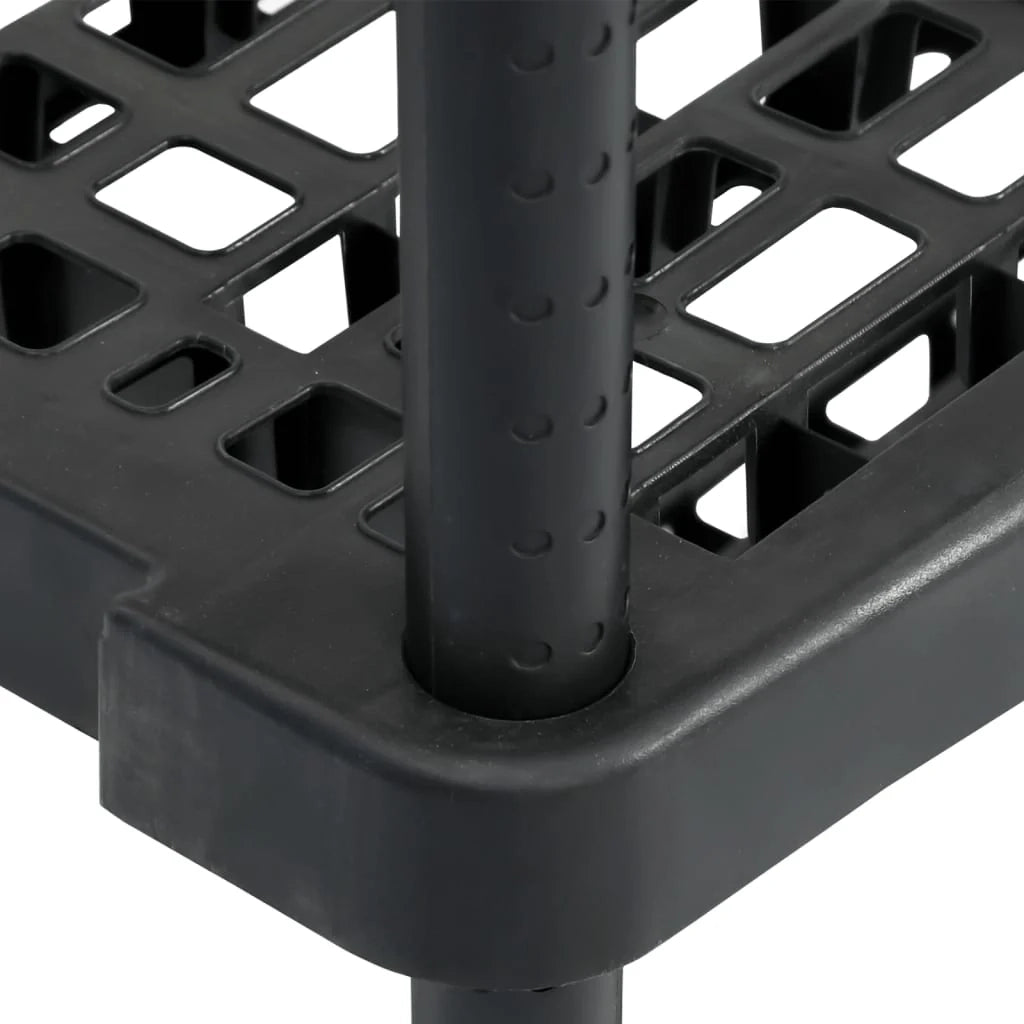 Scaffale portaoggetti a 5 ripiani 93,5 x 45,5 x 194,5 cm Nero PP 02_0045709