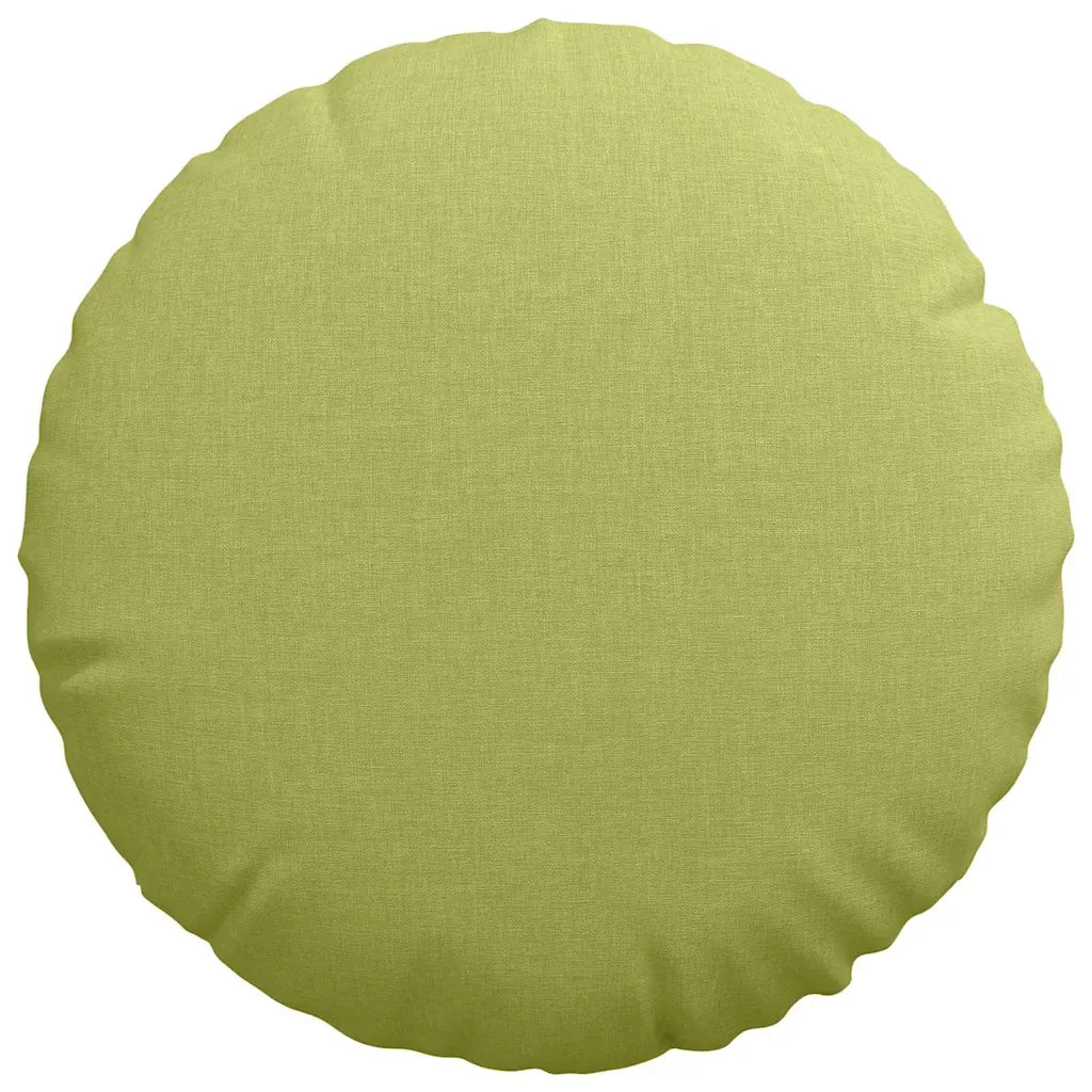 Cuscini per Seduta 2 pcs Verde chiaro Ø40 x 13 cm Tessuto