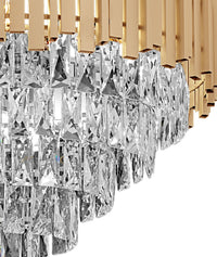 Lampada Cristal G052-cp 60cm Gold