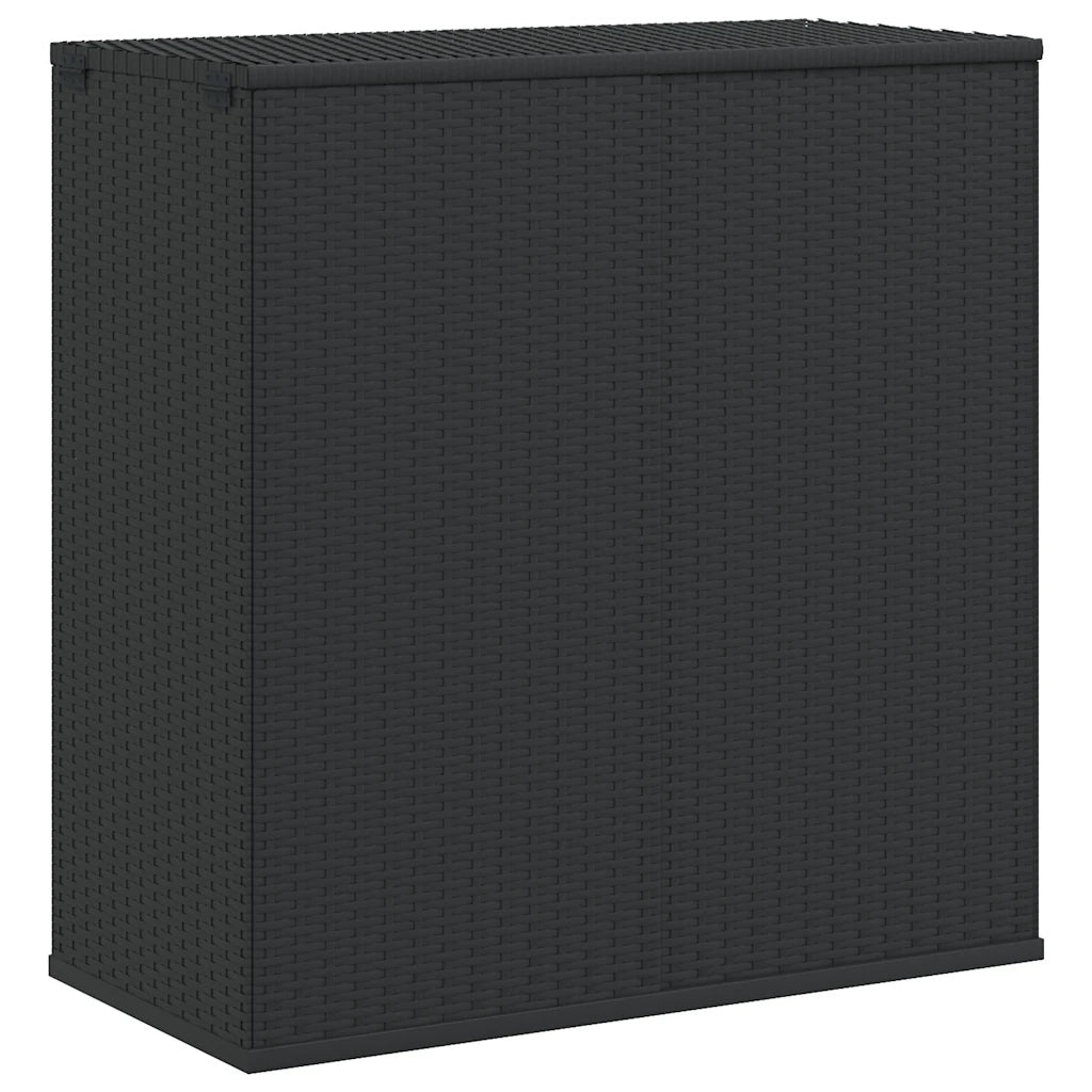 Contenitore Cuscini da Giardino Rattan PE 100x49x103,5 cm Nero cod mxl 68634
