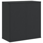 Contenitore Cuscini da Giardino Rattan PE 100x49x103,5 cm Nero cod mxl 68634