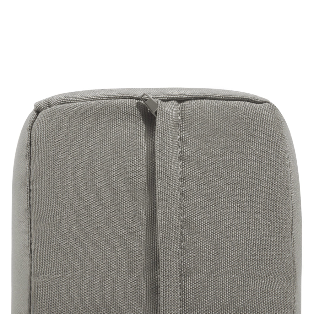 Poltrona da Giardino Struttura in Alluminio Anodizzato Grigio Scuro per Esterno con Cuscini