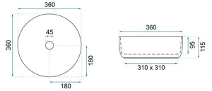 Lavabo Da Appoggio Rea Sami Beige Shiny