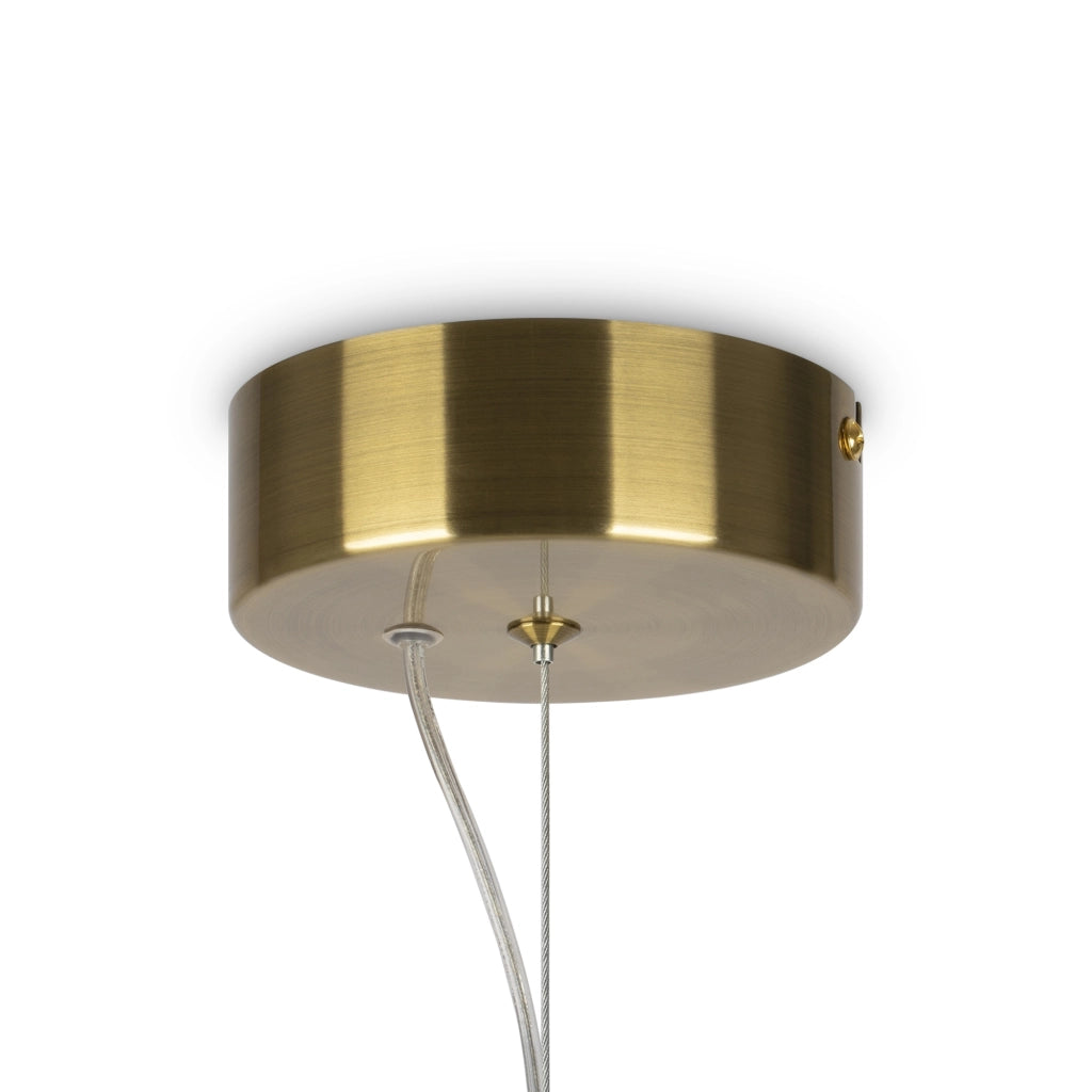 Maytoni Sospensione Contemporanea Collar 1 luce LED integrato oro metallo vetro