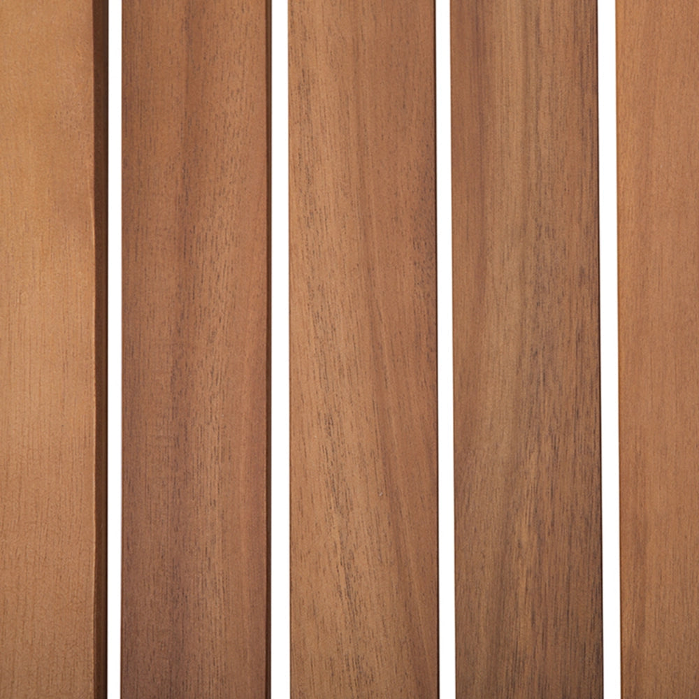 Set Divani Da Giardino In Legno Di Acacia Cuscini Bianchi 4 Posti A Doghe Design Set Conversazione Per Esterni