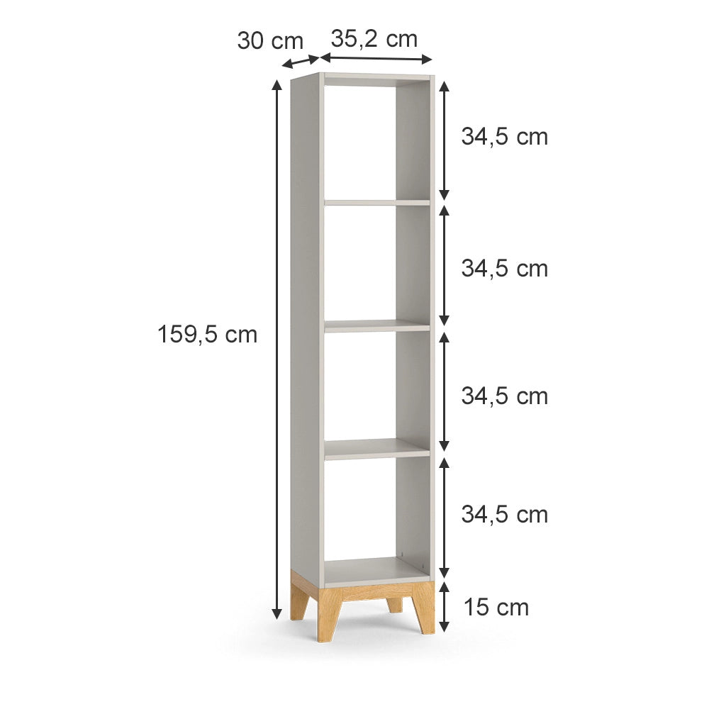 Vitalispa Scaffale per bambini Cashmere/Artigianale 35.2 x 159.5 cm
