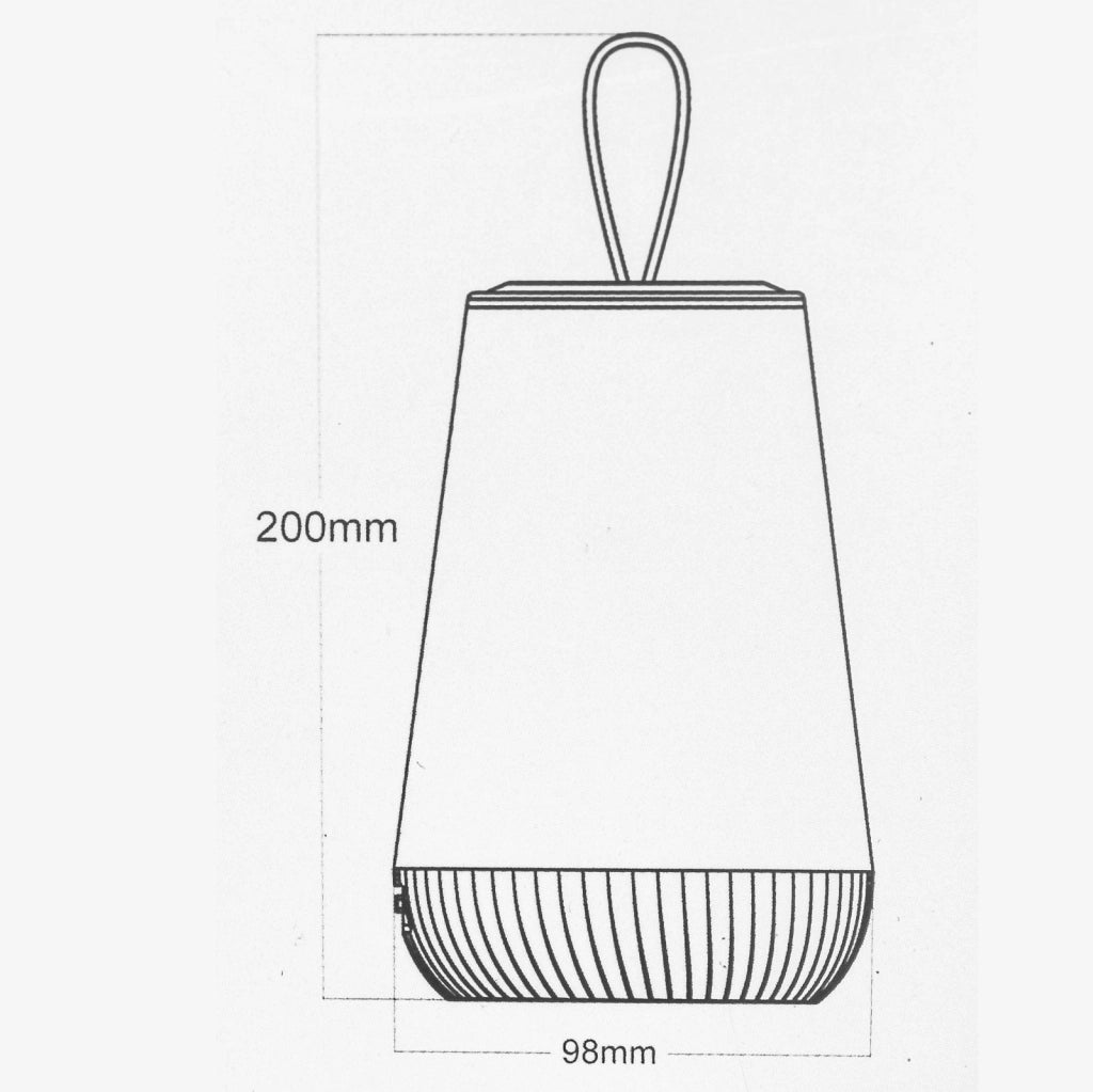 Lampada ricaricabile portatile LED RGB RGBW luce colorata bambini relax notturna touch dimmerabile comodino campeggio 3W