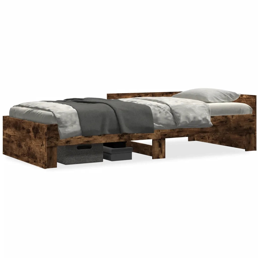 Giroletto senza Materasso Rovere Fumo 75x190 cm in Truciolato 849597