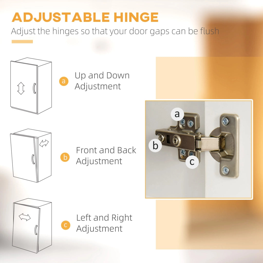 Credenza da Cucina Moderna con Cassetti Armadietti e Ripiani Aperti 100x39,5x183,5 cm  Bianco