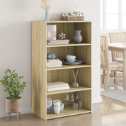 Credenza-Buffet-Armadio da cucina Rovere Sonoma 70x41x124 cm in Legno Multistrato
