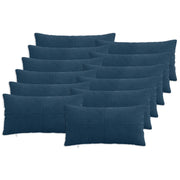 Federa 12 pcs ALMELO Blu navy 40 x 80 cm corduroy 914631