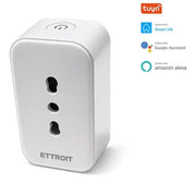Presa bipasso intelligente WiFi 16A Smart con Monitoraggio Consumi Tuya ETWF4006