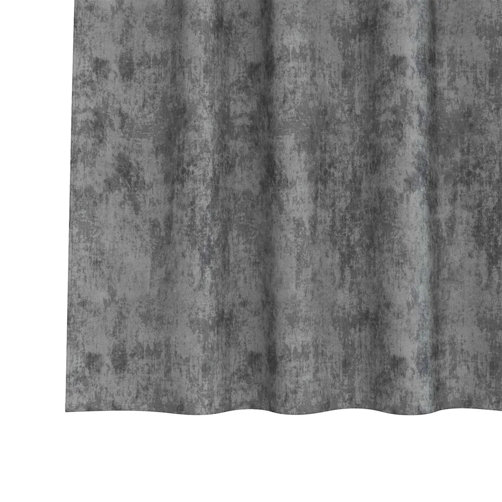 Tende in Velluto con tende 2 pcs Grigio 225 x 140 cm Velluto 4107725