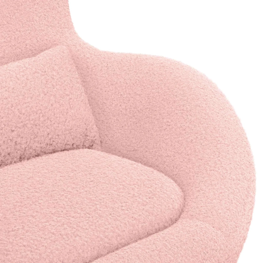 Divano Sedia-Poltrona uovo Rosa 63 x 73 x 90 cm Tessuto