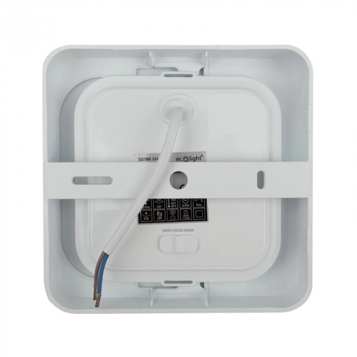 Downlight LED quadrato 12W CCT 2 in 1 bianco Ecolight