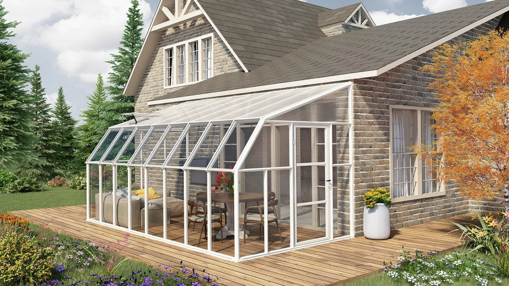 Veranda in Policarbonato Sun Room 2.7X5 m Bianco