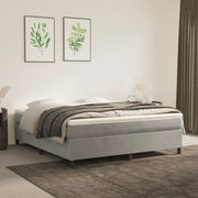 Struttura Letto a Rete a Molle Grigio Chiaro 180x200 cm Velluto 3121132