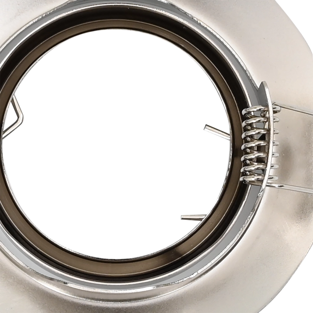 Faretti Incassati 24 pz Rotondo GU10 Argento Ã˜90 mm Acciaio