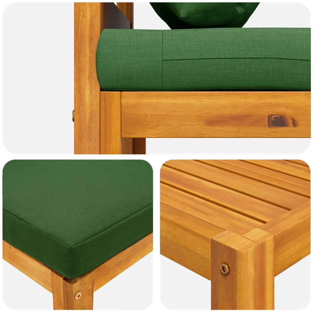 Set di divani 4 pz Naturale Legno di Acacia Massello 3417272