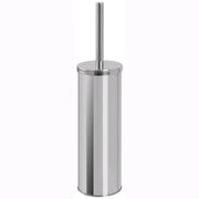 Porta Scopino da Pavimento per Bagno in Acciaio Cromato Lucido per WC