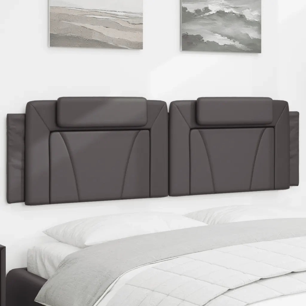 Cuscino Testiera Viana Grigio 180 cm in Similpelle CFW7963409