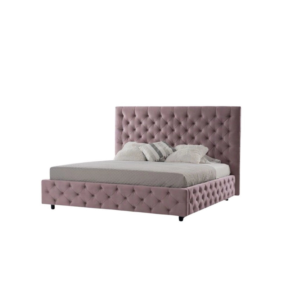 Letto matrimoniale contenitore Sondrio colore rosa