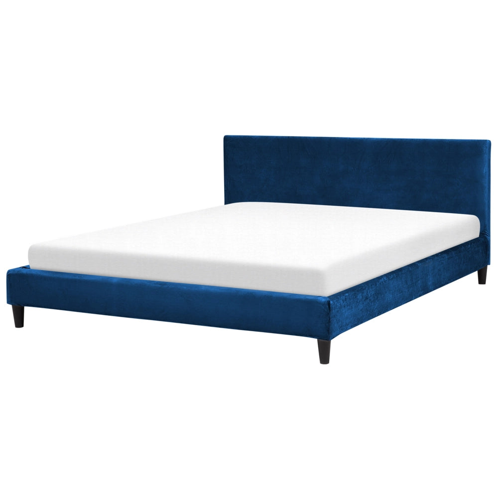 Copri Letto Velluto Blu per Letto 180 x 200 cm Sfoderabile Lavabile