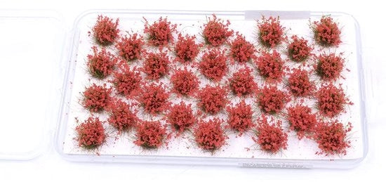 Grassetti Statici per Modellismo 8 mm - Autoadesivi - Modellazione Erba Artificiale - Terreno di Gioco per Wargaming - 32 Pezzi - 110 mm x 60 mm - Piantine di Erba