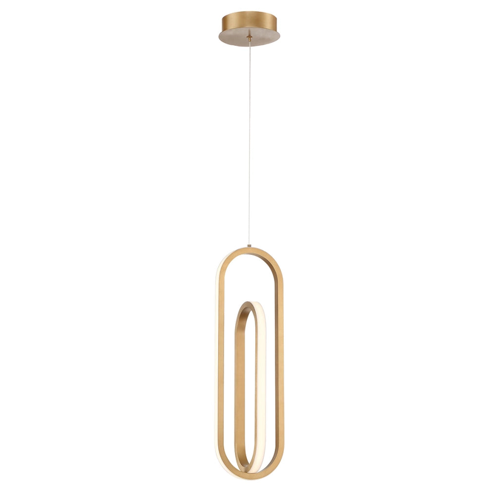 Lampada a sospensione LED oro Demark Quintiesse 28W