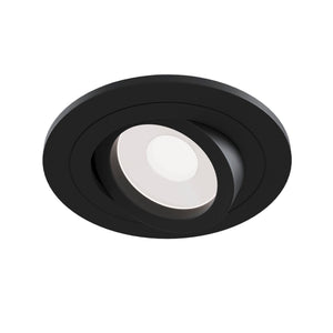 Faretto da incasso Downlight in Alluminio Atom Nero