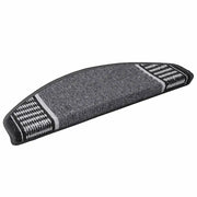 Tappetini per scale autoadesivi 15 pz | Gradini per Scale Antracite 65 x 21 x 4 cm
