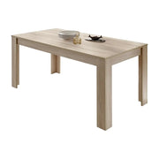 Tavolo 180x90 cm con gambe in legno, Collezione SHOW, colore rovere sonoma.