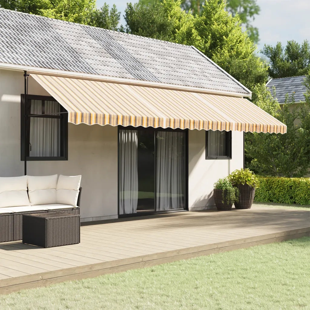 Tessuto di Ricambio per Tenda Strisce Multicolore 6x3 m 367742