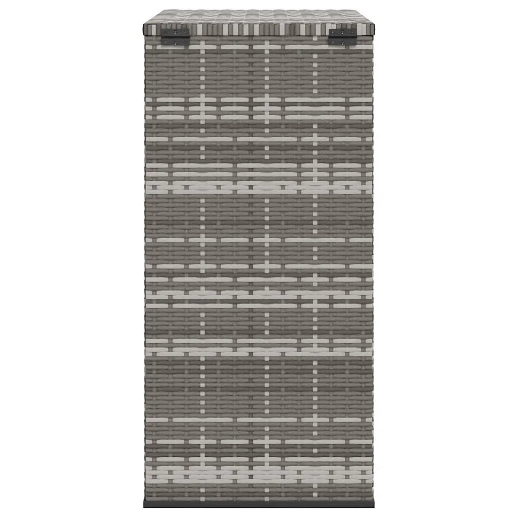 Contenitore da Giardino in Rattan PE 100x49x103,5 cm Grigio 317225